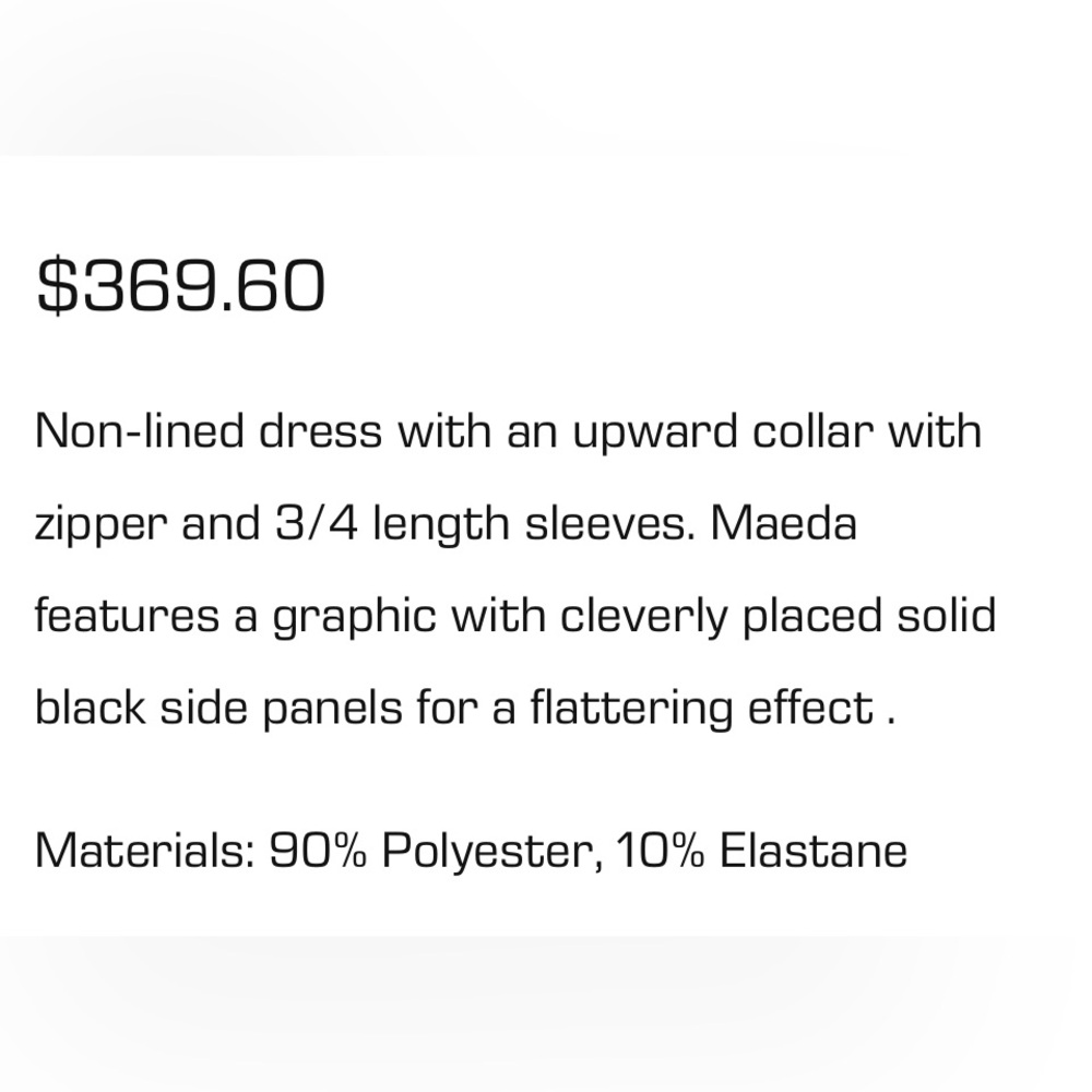 COP.COPINE MAEDA DRESS  NWOT - Picture 11 of 12